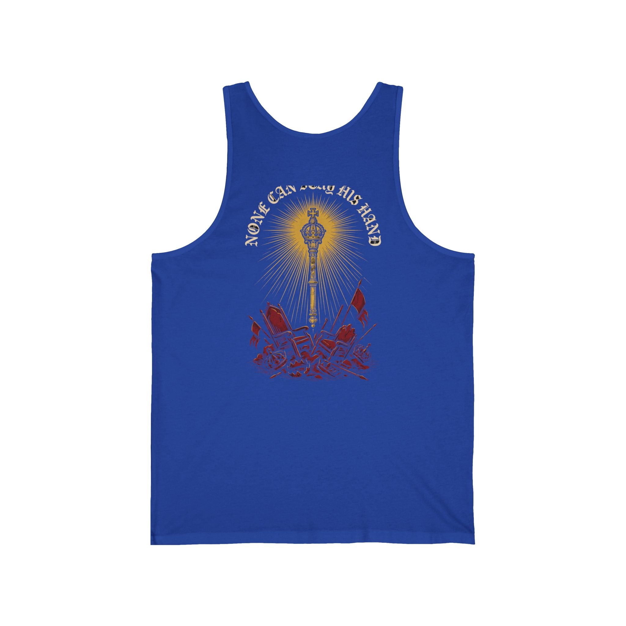 None Can Stay His Hand Christian Tank | Reformed Warrior Faith