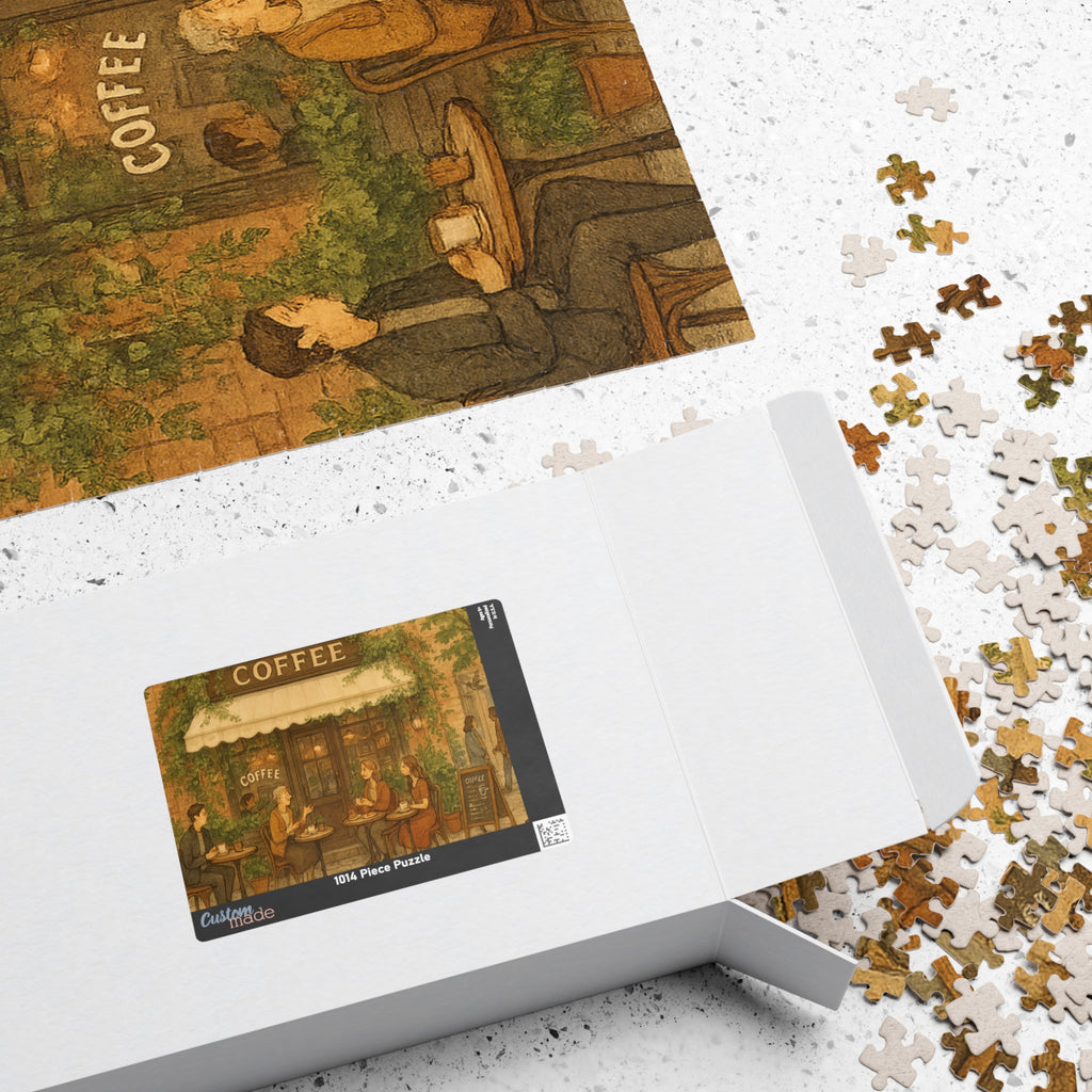 Classic Coffee Shop Jigsaw Puzzle - Cozy Urban Cafe Scene