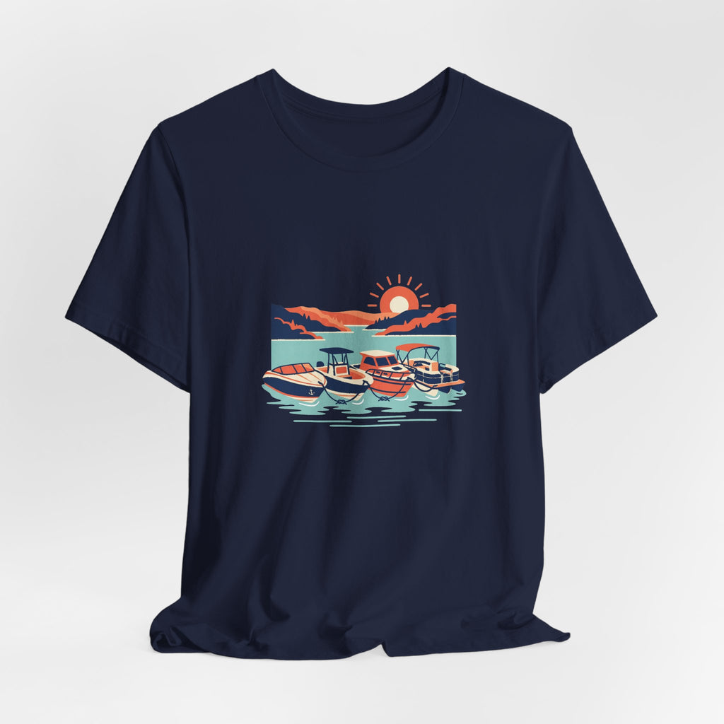 Lake of the Ozarks Scene Tee, Serene Lakeside Illustration Shirt