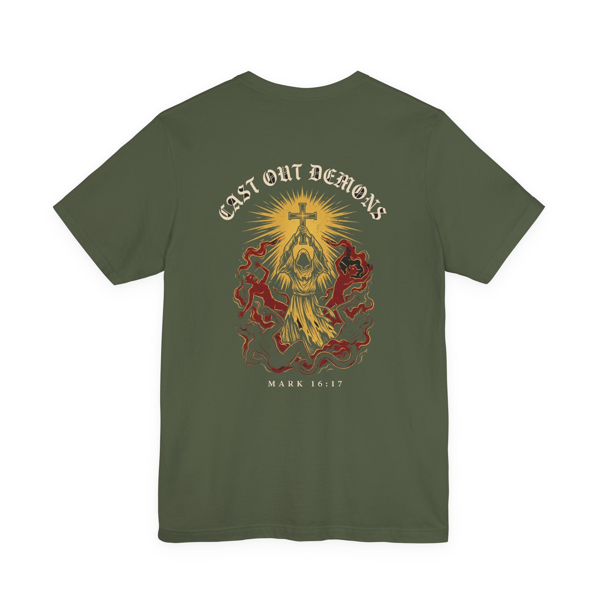 Cast Out Demons in My Name Christian Tee | Warrior Faith Bible Shirt