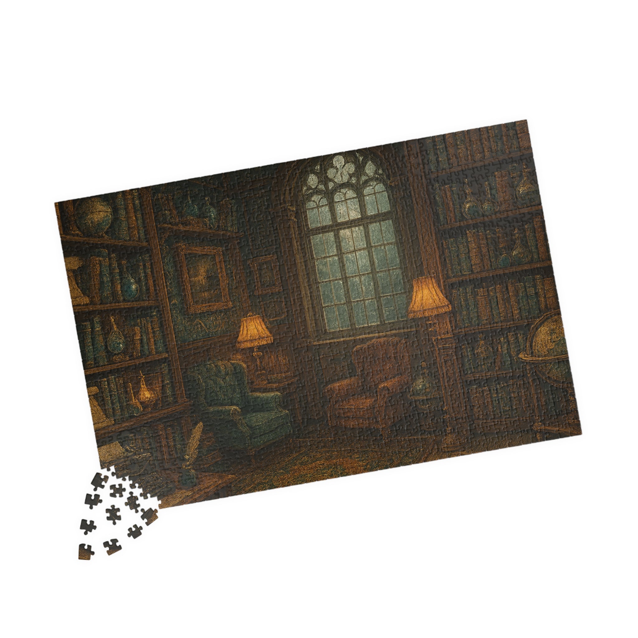 Vintage Library Jigsaw Puzzle - Stories of the Ages Scene