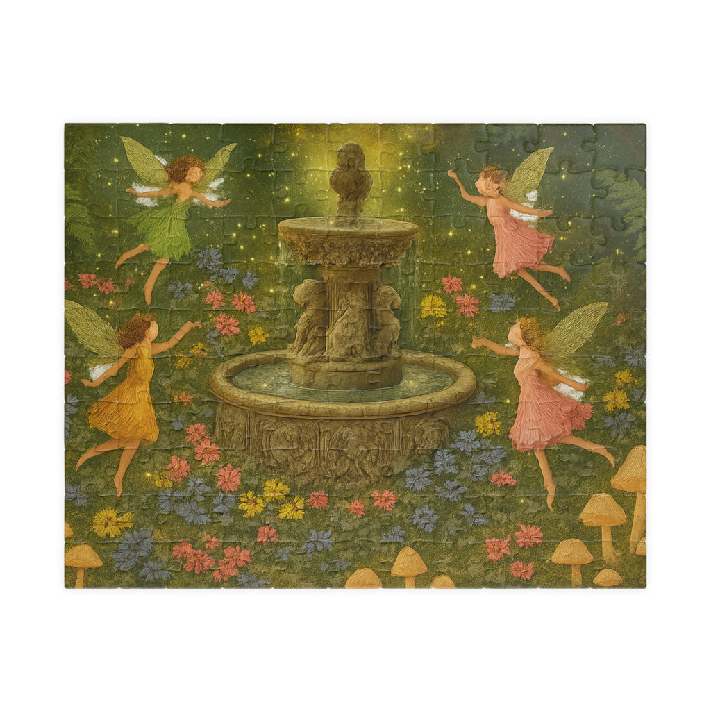 Whispers of the Glen Jigsaw Puzzle - Enchanting Fairy Scene