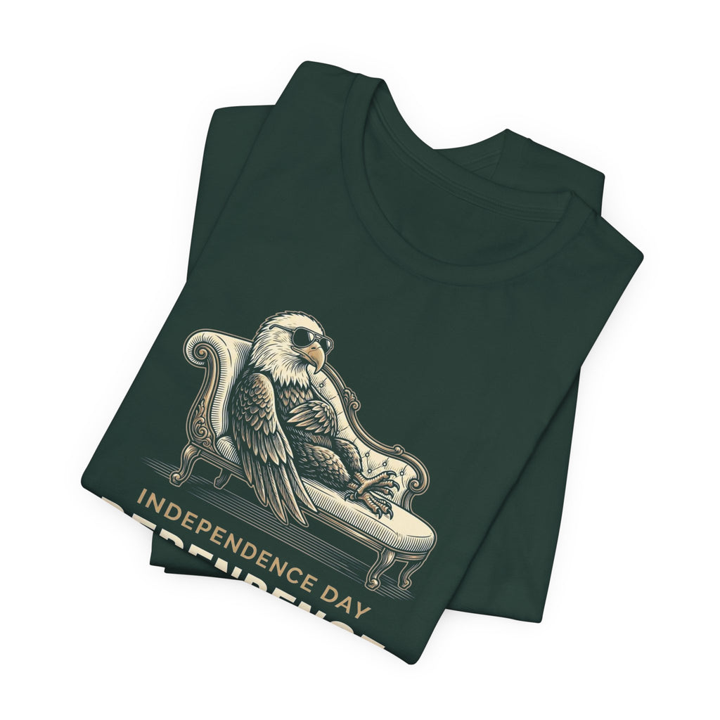 Independence Day Dependence Issues T-Shirt | Funny Eagle 4th of July Tee | Sarcastic Patriotic Gift