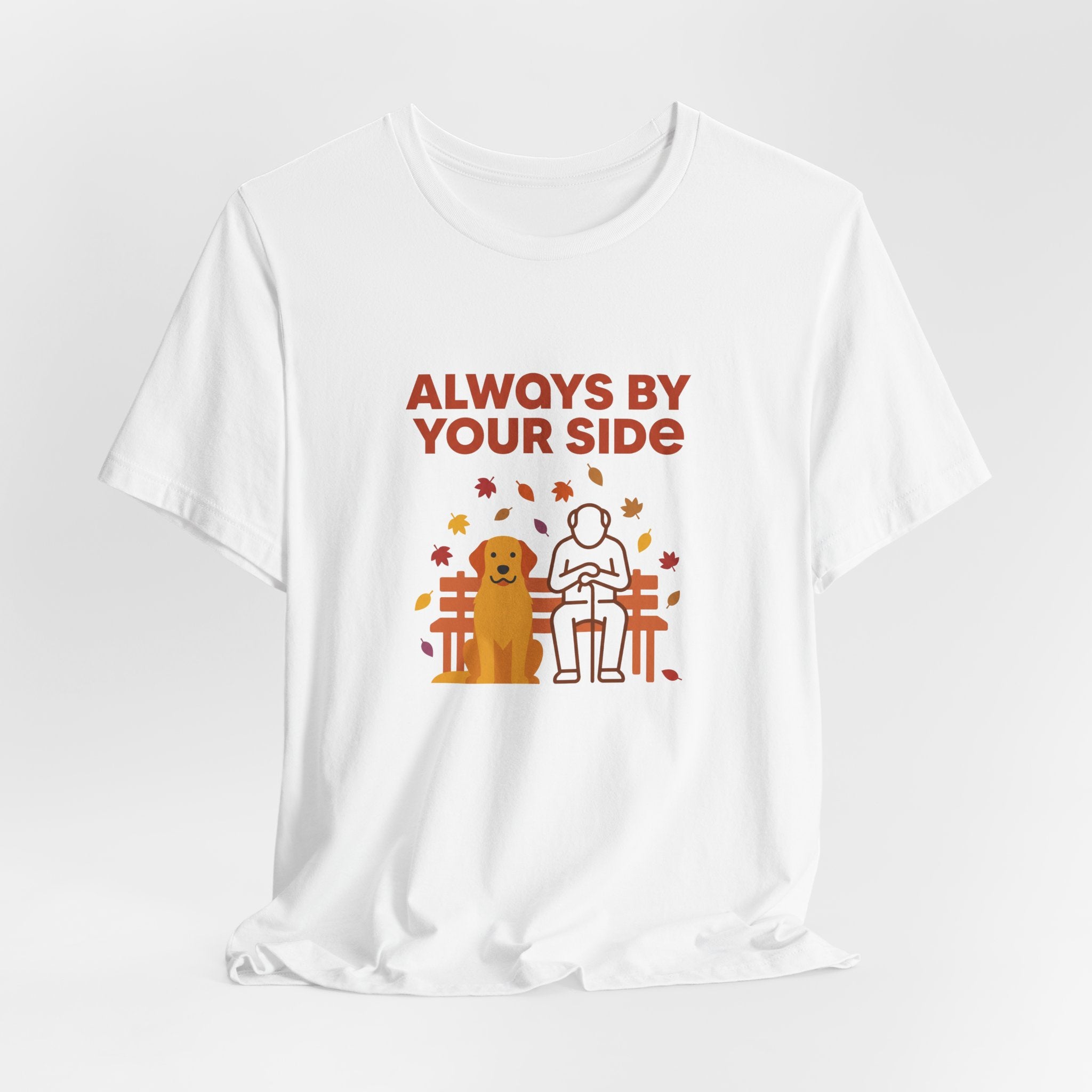 Always by Your Side Golden Retriever Tee - Serene Companion Shirt