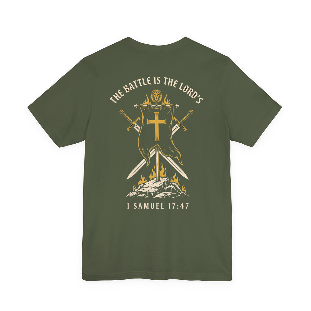 The Battle Belongs to the Lord Christian Tee | Reformed Warrior Faith Shirt