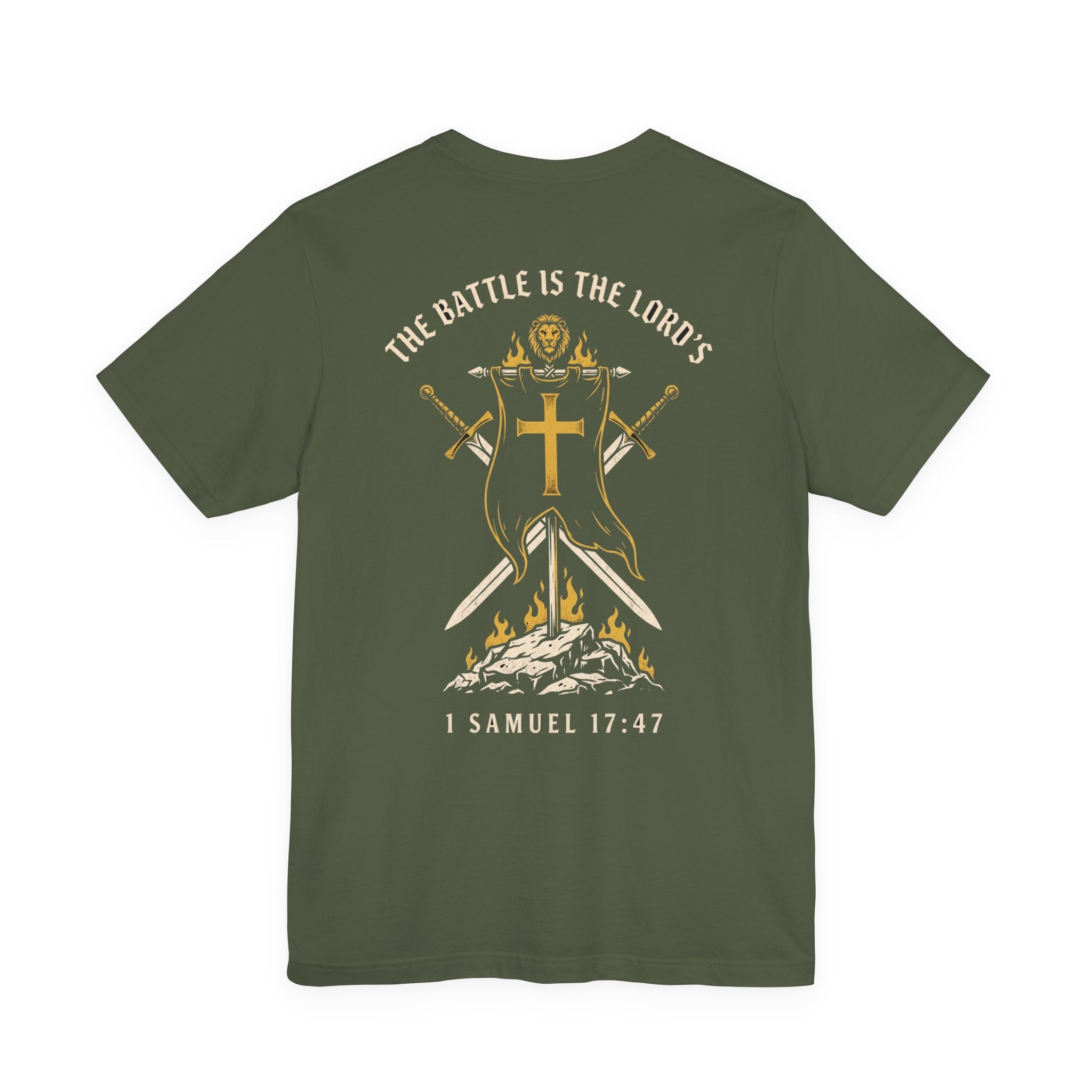 The Battle Belongs to the Lord Christian Tee | Reformed Warrior Faith Shirt