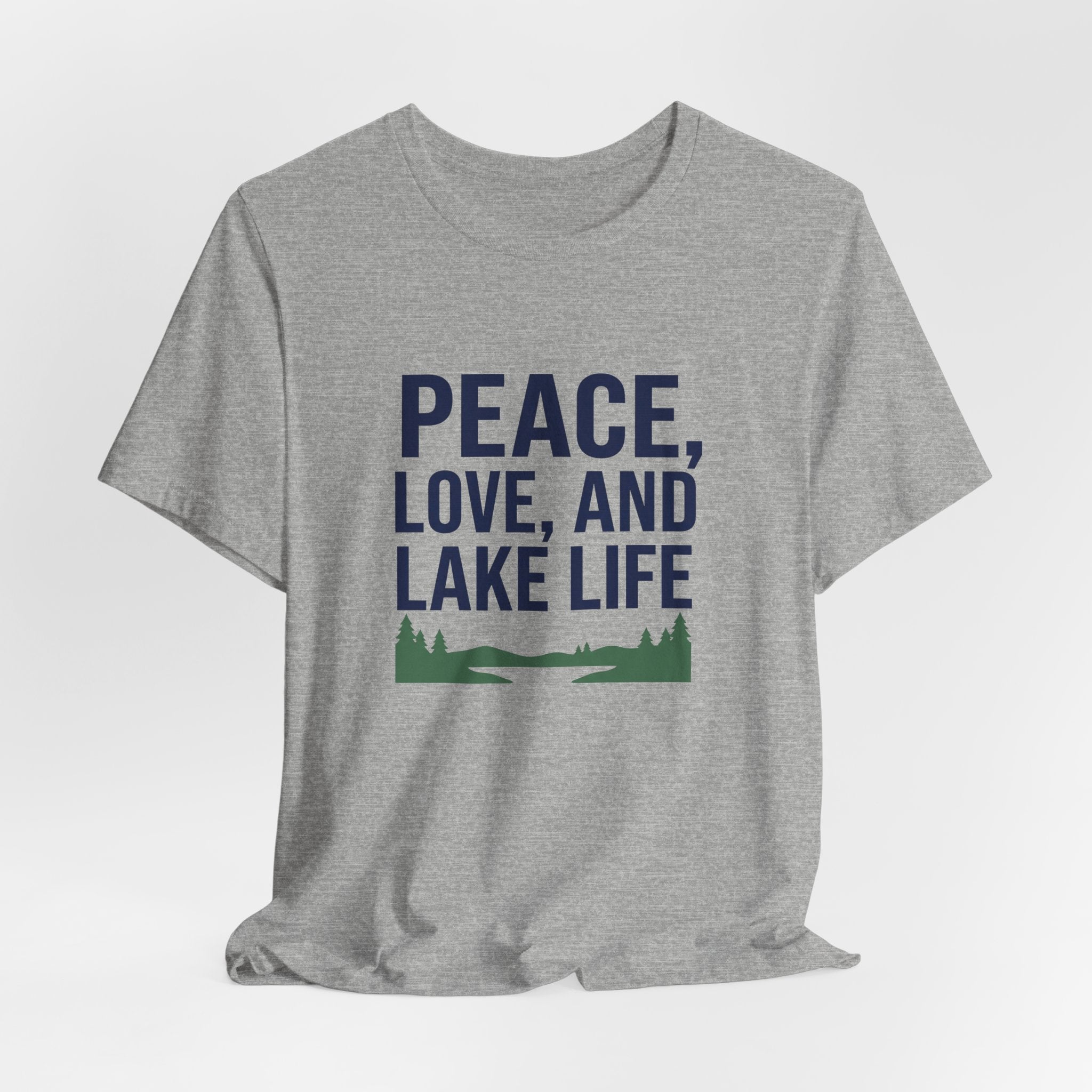 Peace, Love, and Lake Life Tee | Minimalist Typography Shirt