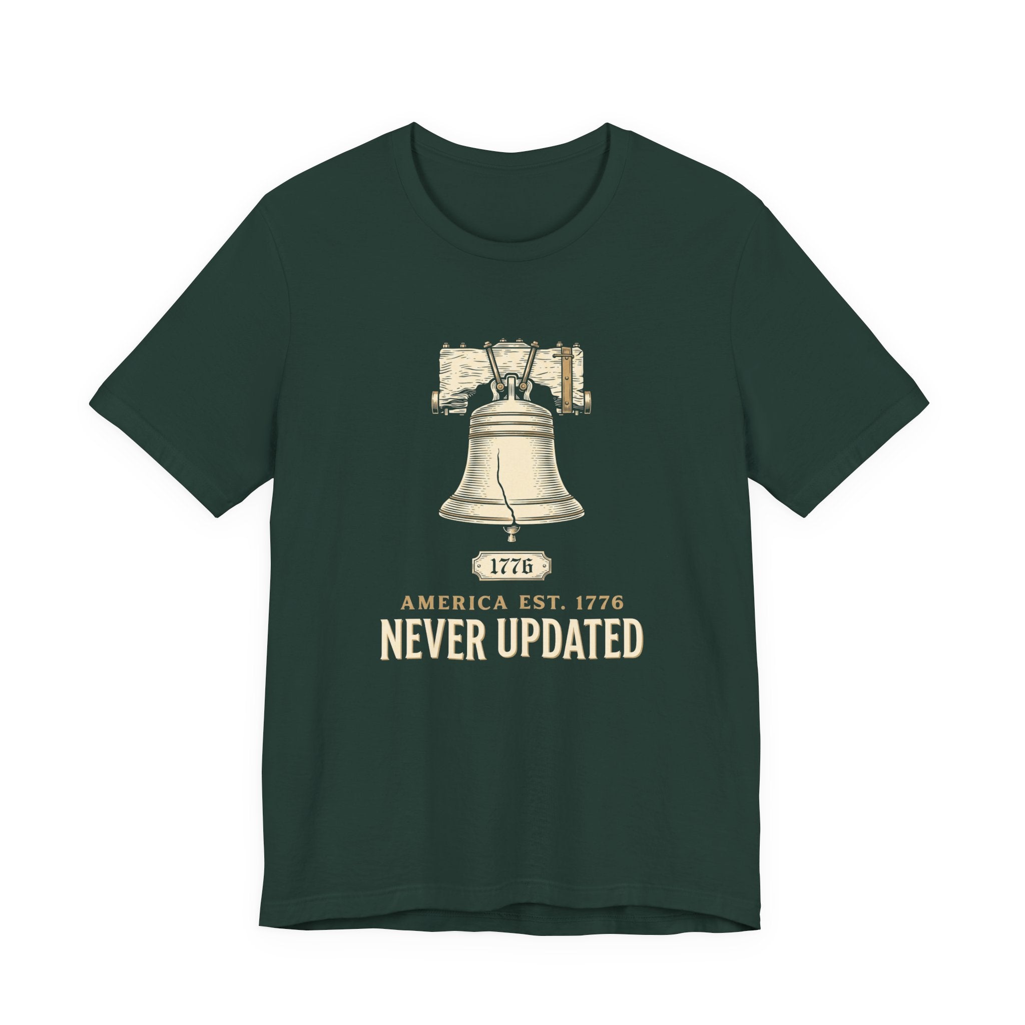 America Established 1776 Never Updated T-Shirt | Funny 4th of July Tee | Sarcastic Patriotic Gift