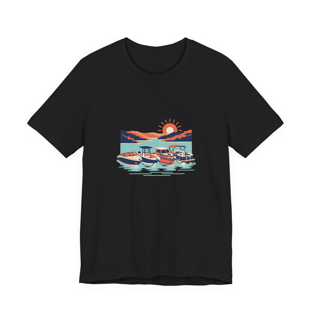 Lake of the Ozarks Scene Tee, Serene Lakeside Illustration Shirt