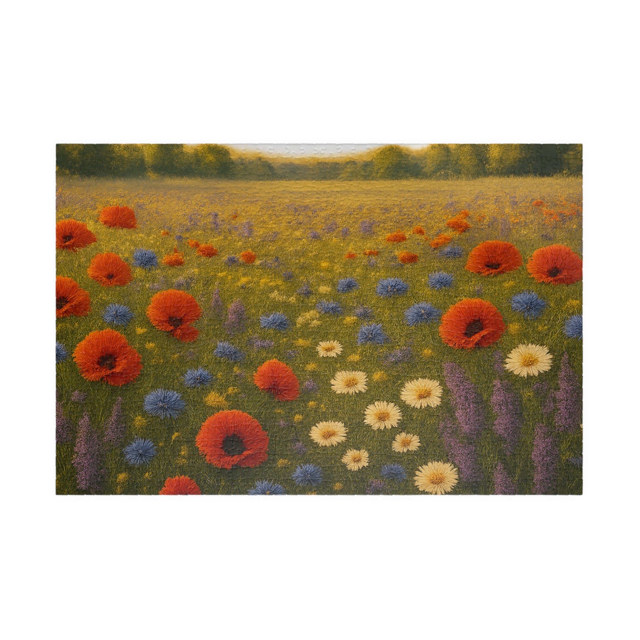 Butterfly Wildflower Jigsaw Puzzle - Intricate Nature Illustration