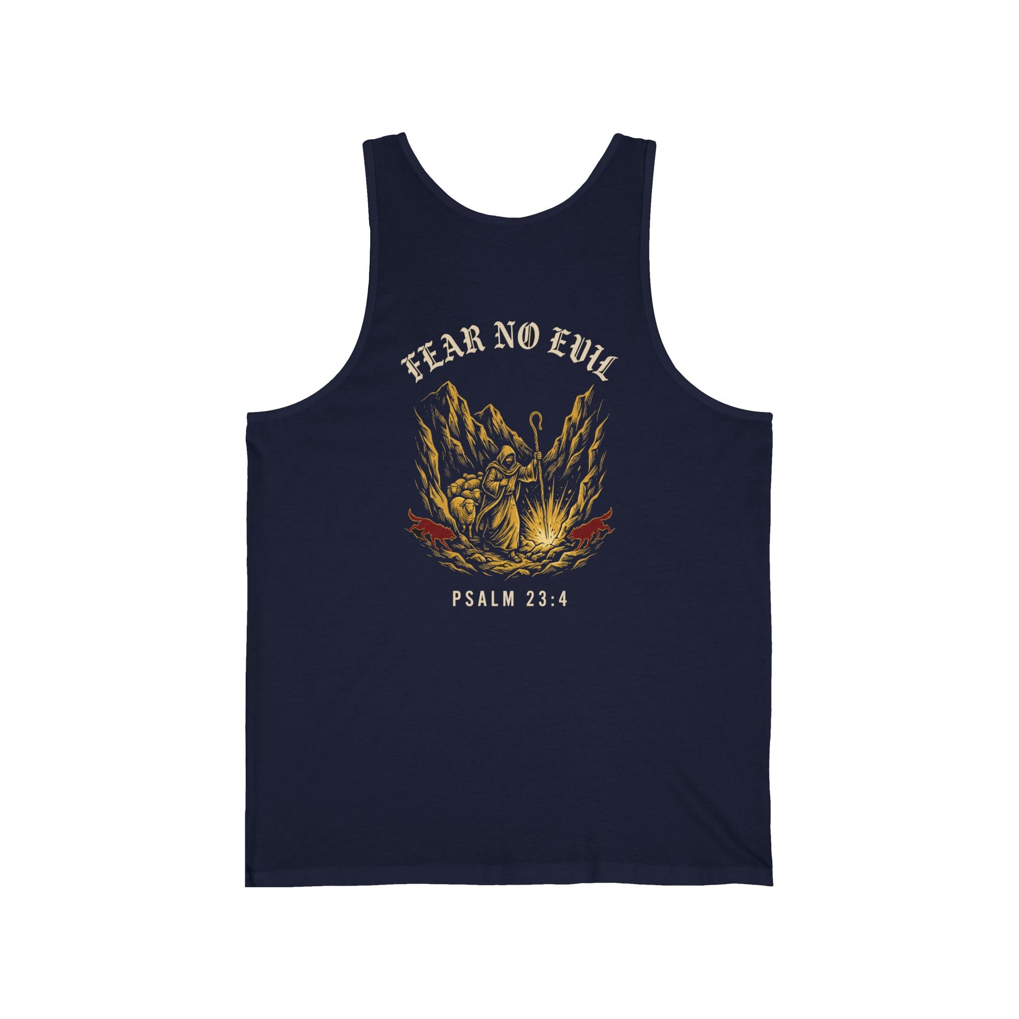Fear No Evil Christian Tank | Psalm 23:4 Warrior Faith Bible
