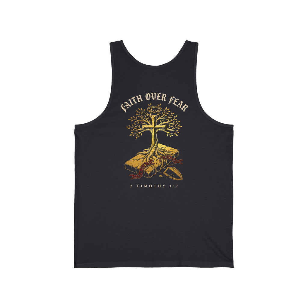 Faith Over Fear Christian Tank Top | Minimalist Faith Shirt