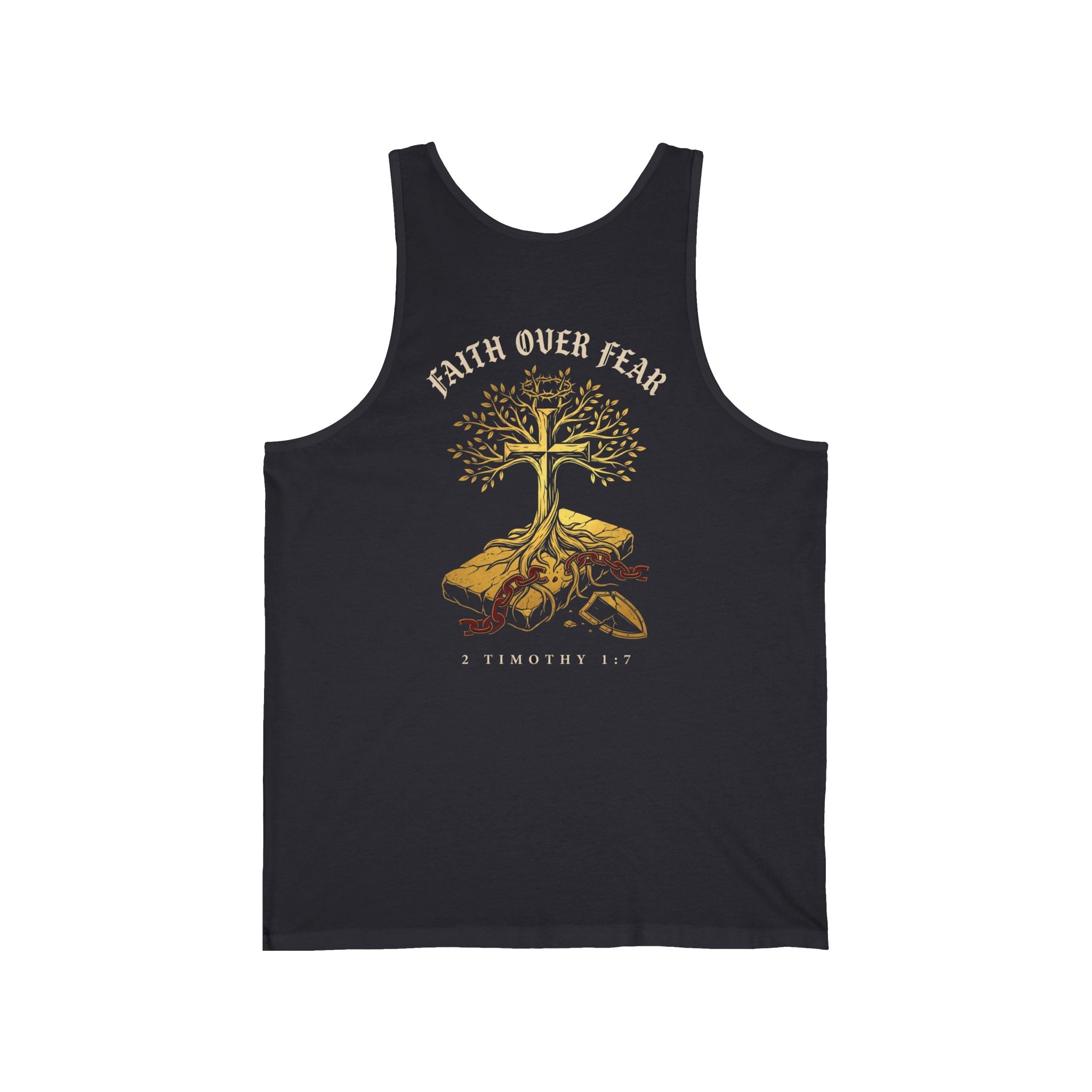 Faith Over Fear Christian Tank Top | Minimalist Faith Shirt