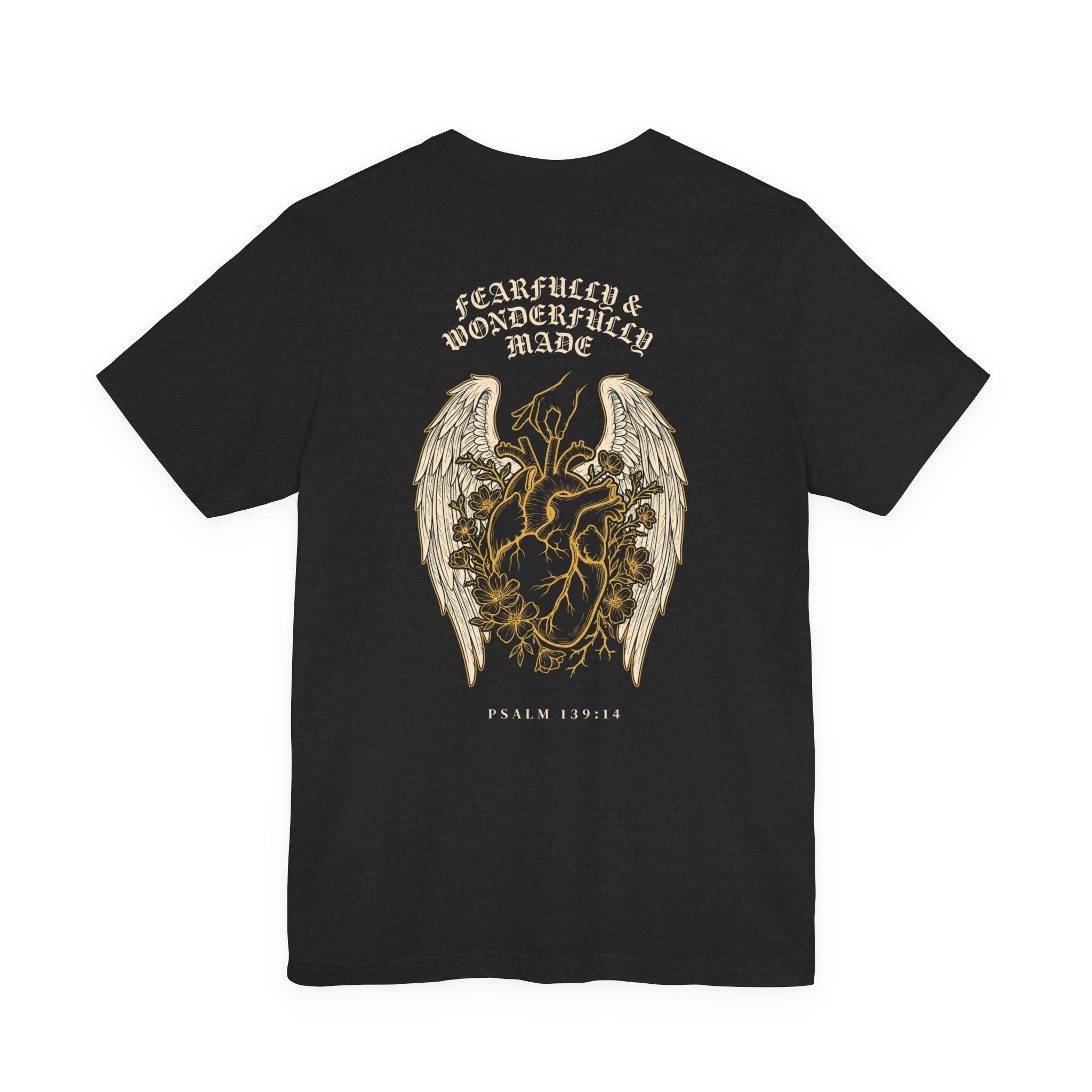 Fearfully and Wonderfully Made Christian Tee | Psalm 139:14 Bible Verse Shirt