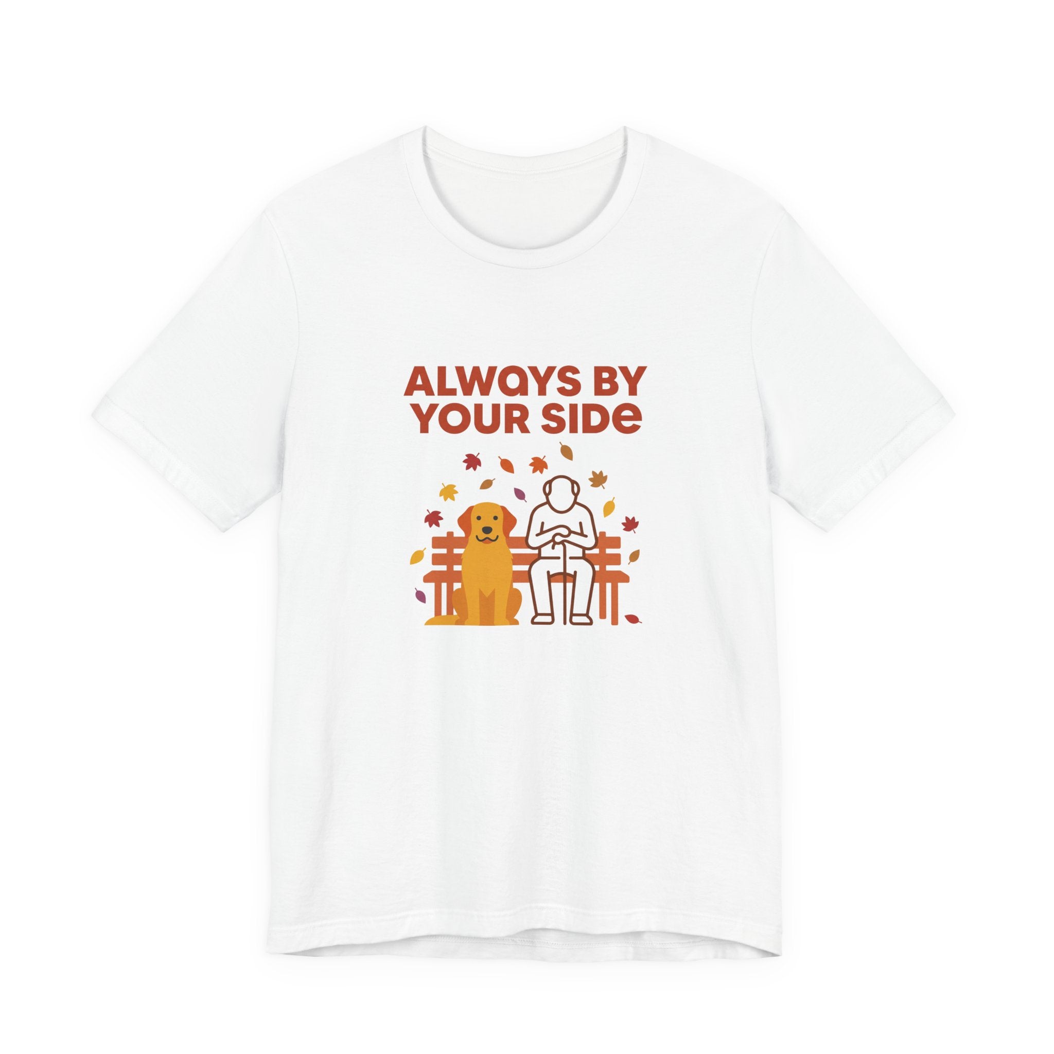 Always by Your Side Golden Retriever Tee - Serene Companion Shirt