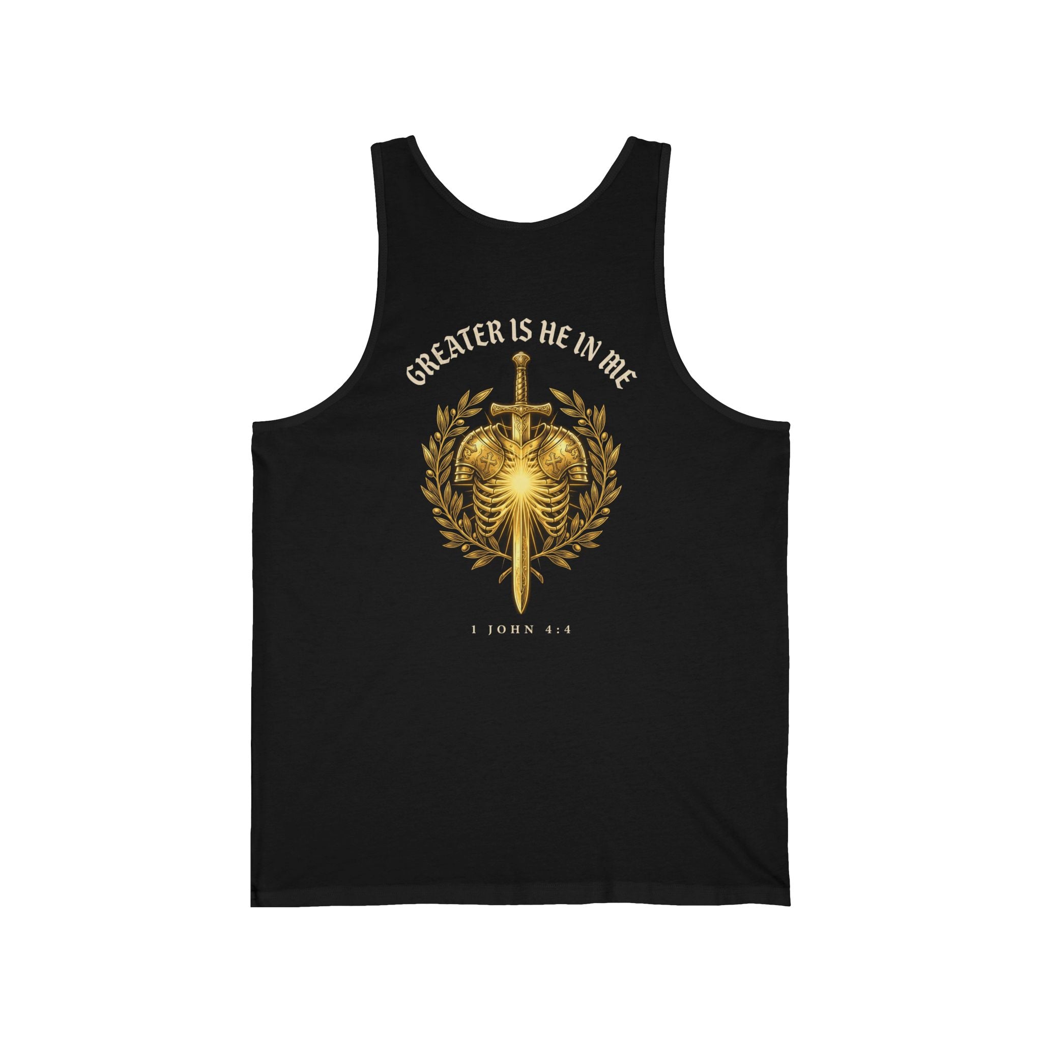 Greater Is He Who Is In Me Christian Tank | Warrior Faith Bible