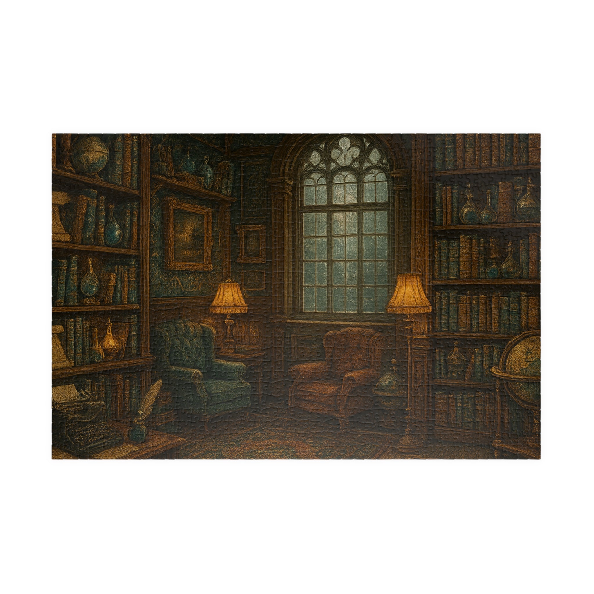 Vintage Library Jigsaw Puzzle - Stories of the Ages Scene
